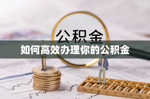 月湖如何高效办理你的公积金